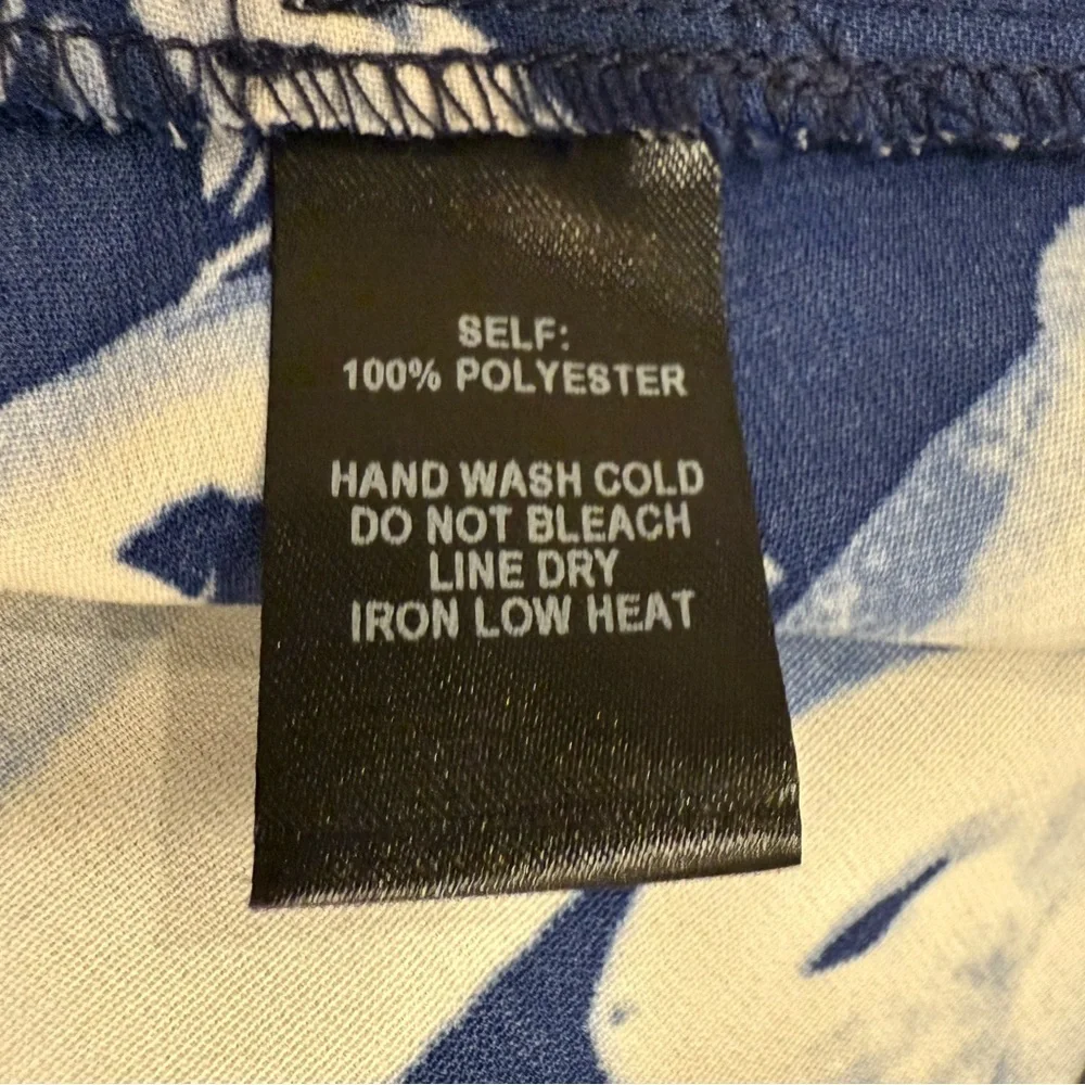 **For Sale: Lulus Long Maxi Fancy Skirt – Blue & White, Size Medium** - Picture 4 of 6